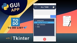 Build a To-Do List App with Python | GUI Tkinter Project screenshot 4