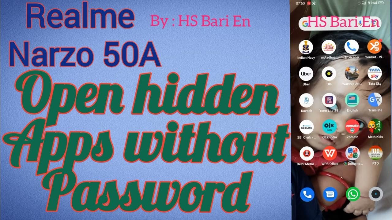 how-to-open-hidden-apps-in-realme-narzo-50a-mobile-phone-without