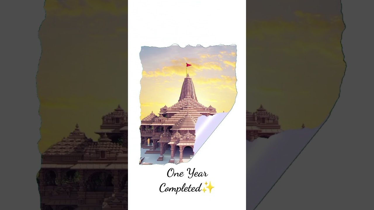Ayodhya ram mandir🚩 || One year completed❤️     