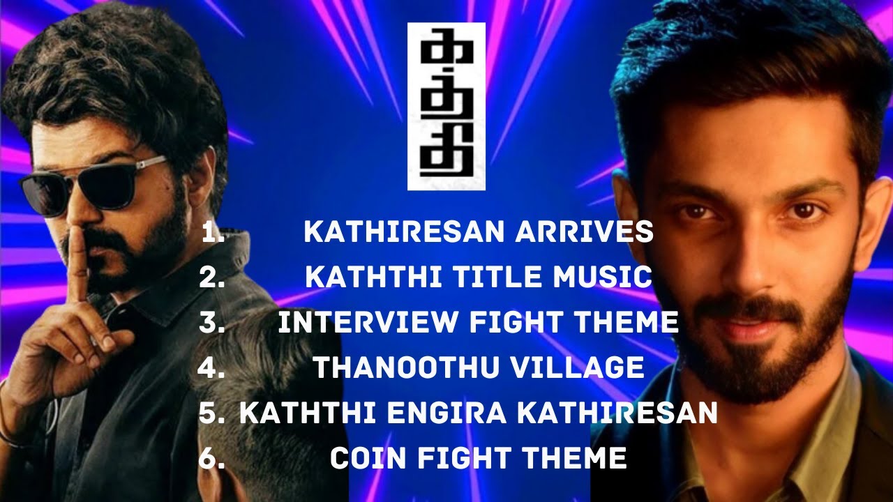 Kaththi BGM Jukebox | Kaththi OST - Original Background Score| Thalapathy  Vijay| Anirudh Ravichander - YouTube