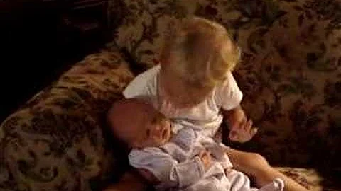 Emma holding Audrey