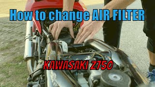 How to change AIR Filter correctly? - Kawasaki Z750 [Jak SPRÁVNĚ vyměnit  vzduchový filtr] 