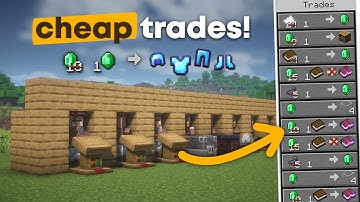 EASIEST Villager Trading Hall | 1 EMERALD TRADES! | Minecraft 1.21+ (Java)