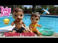 Baby Alive Luke and new baby sister Vacation Morning Routine