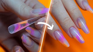 Tendance ongles facile 👙 ( rallongement popits )