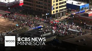 Demonstrators march for labor and immigrant rights in Minneapolis
