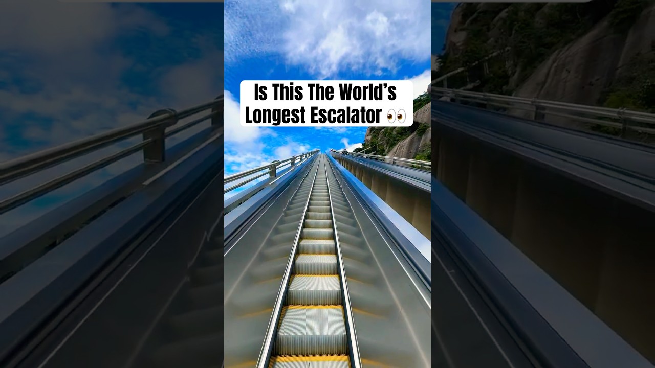 Is This the World’s Longest Escalator? 😳 Lingshan Mountain, China 