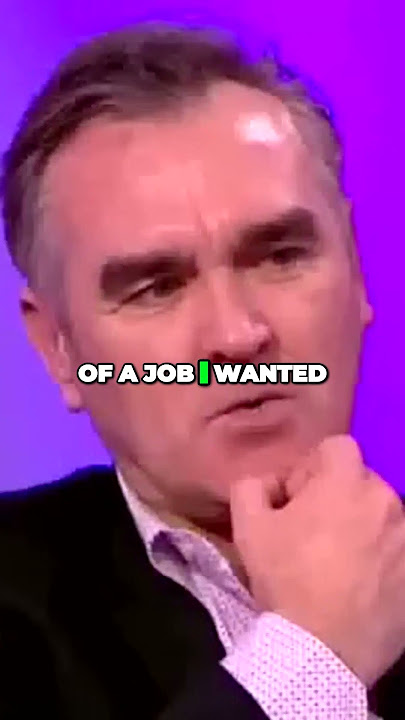Morrissey (The Smiths) on Being Unemployed in the 80s #shorts #music #morrissey