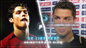 Ae like text animation and glow tutorial | alight motion and node video