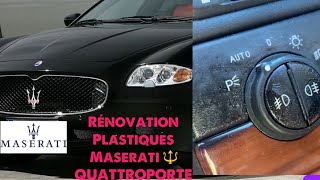 ✅Rénovation Plastiques qui collent Maserati 🔱 Quattroporte (Soft Touch) Sticky Plastics renovation screenshot 4