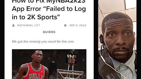 HOW TO FIX MyNBA 2K23 APP ERROR “ FAILED TO LOG INTO 2K SPORTS
