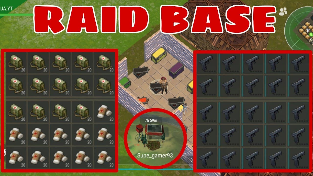 Raid Base Lode " Supe_gamer93 " LODE season 22 / Last day on earth : survival