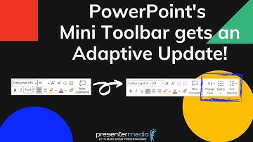 Microsoft PowerPoint Mini Toolbar gets an adaptive update!