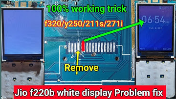 jio f220b white display jumper solution | jio f220 white lcd problem | jio f320b y250 211s