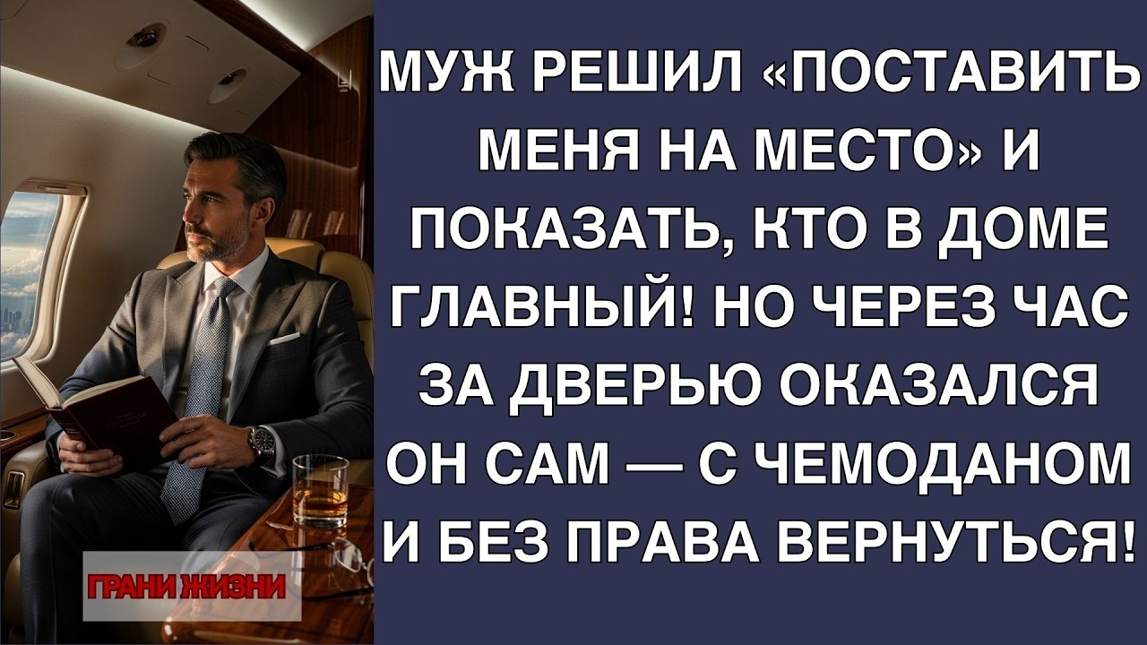 Он решил командовать! А закончил с чемоданом за дверью!