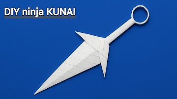 Origami KUNAI | How to Make a Paper Kunai Ninja (Paper Weapons)