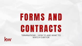 Forms and Contracts  Terminations: How to and what to watch out for  June 8 2026, 11:59 MDT   Record