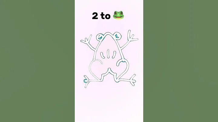 Draw 2 to Frog 🐸 easy drawing step by step ideas for kids #easydrawing #kids #frog #stepbystep