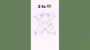 Draw 2 to Frog 🐸 easy drawing step by step ideas for kids #easydrawing #kids #frog #stepbystep
