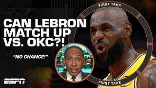 Stephen A. sees NO CHANCE for LeBron &amp; the Lakers to take down the Thunder 👀 | First Take