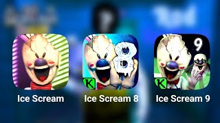 Ice Scream Vs Ice Scream 8 Vs Ice Scream 9 Full Gameplay