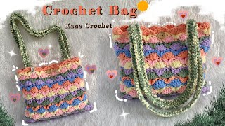 картинка: Сумка крючком 🌈 Урок вязания сумки через плечо крючком 🌈 Ремешок для сумки крючком