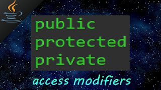 Java access modifiers: (public, protected, private) 🔒