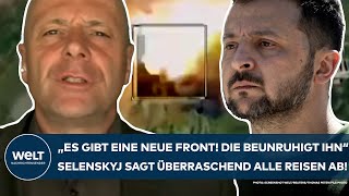 UKRAINE-KRIEG: "Es gibt jetzt eine neue Front - die beunruhigt ihn!" Selenskyj sagt alle Reisen ab!