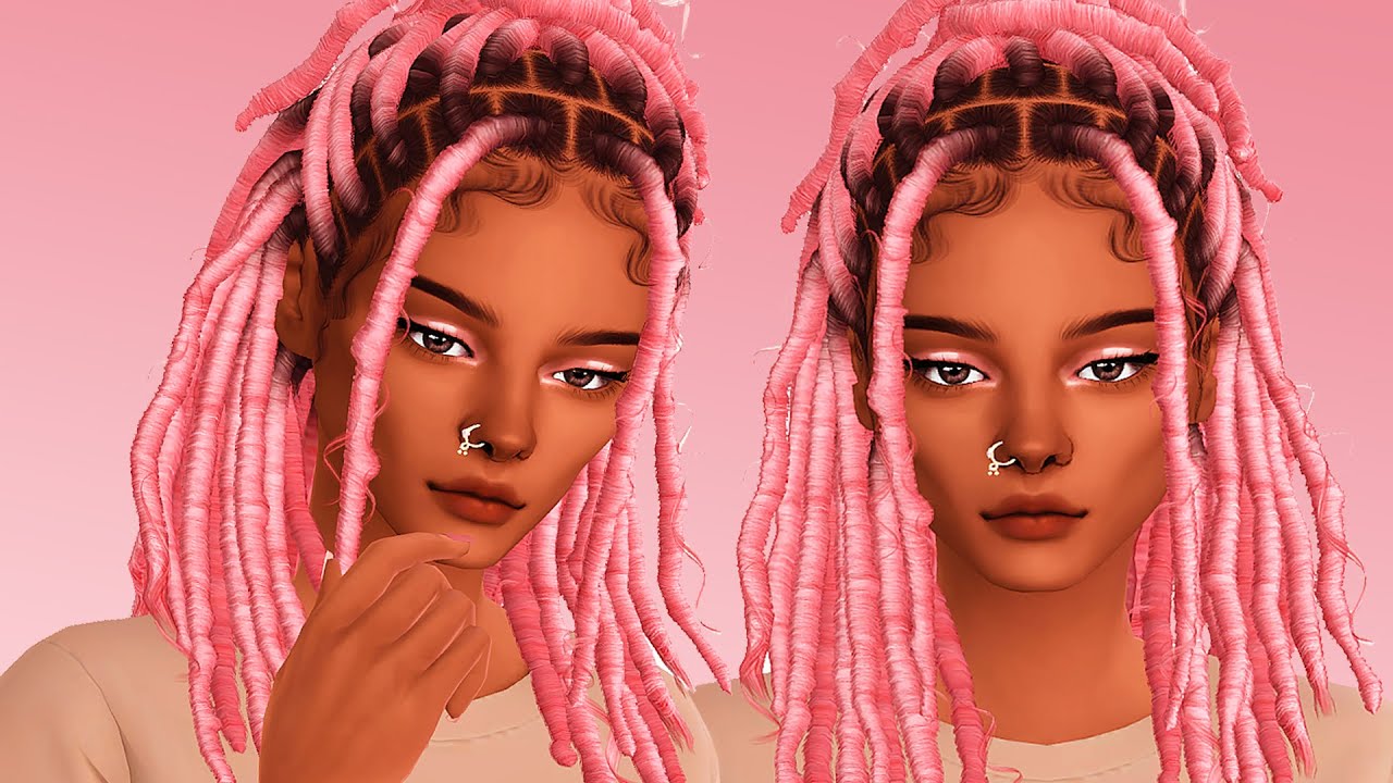 Making a Sim For THIS HAIR // The Sims 4: CAS + CC Links - YouTube