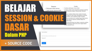BELAJAR MEMBUAT LOGIN MENGGUNAKAN SESSION DAN COOKIE + Source Code