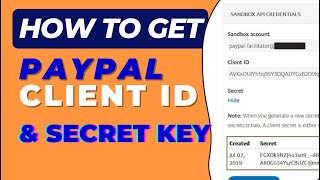 How To Get Paypal Client Id And Secret Key Generate Paypal Client Id And Paypal Secret Codes