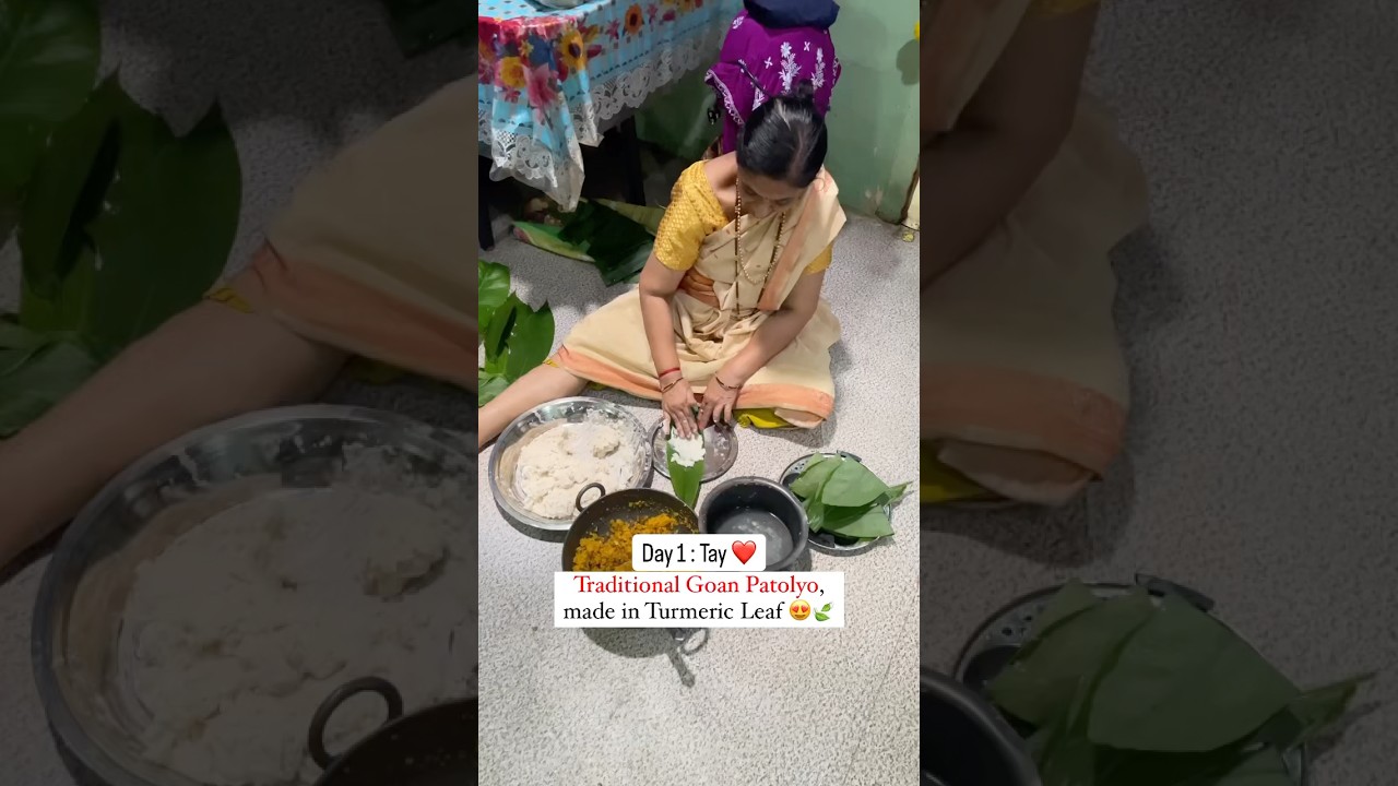 Day 1 of Ganesh Chaturthi with Traditional Goan Dish ‘Patolyo’. 