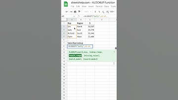Learn The XLOOKUP Function | Google Sheets
