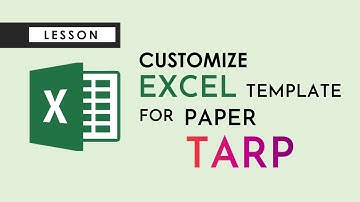 Customize Excel Template for Paper Tarp (Tarpapel) - Click Guru