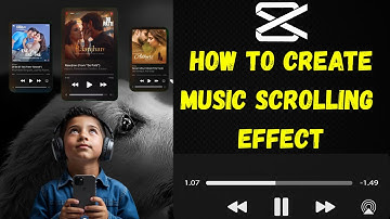 “How to Create Music Scrolling Effect in CapCut | Fast & Easy!” #capcutedit