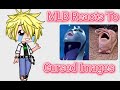 MLB Reacts To Cursed Images |Gacha Club | Black Cat Dragon
