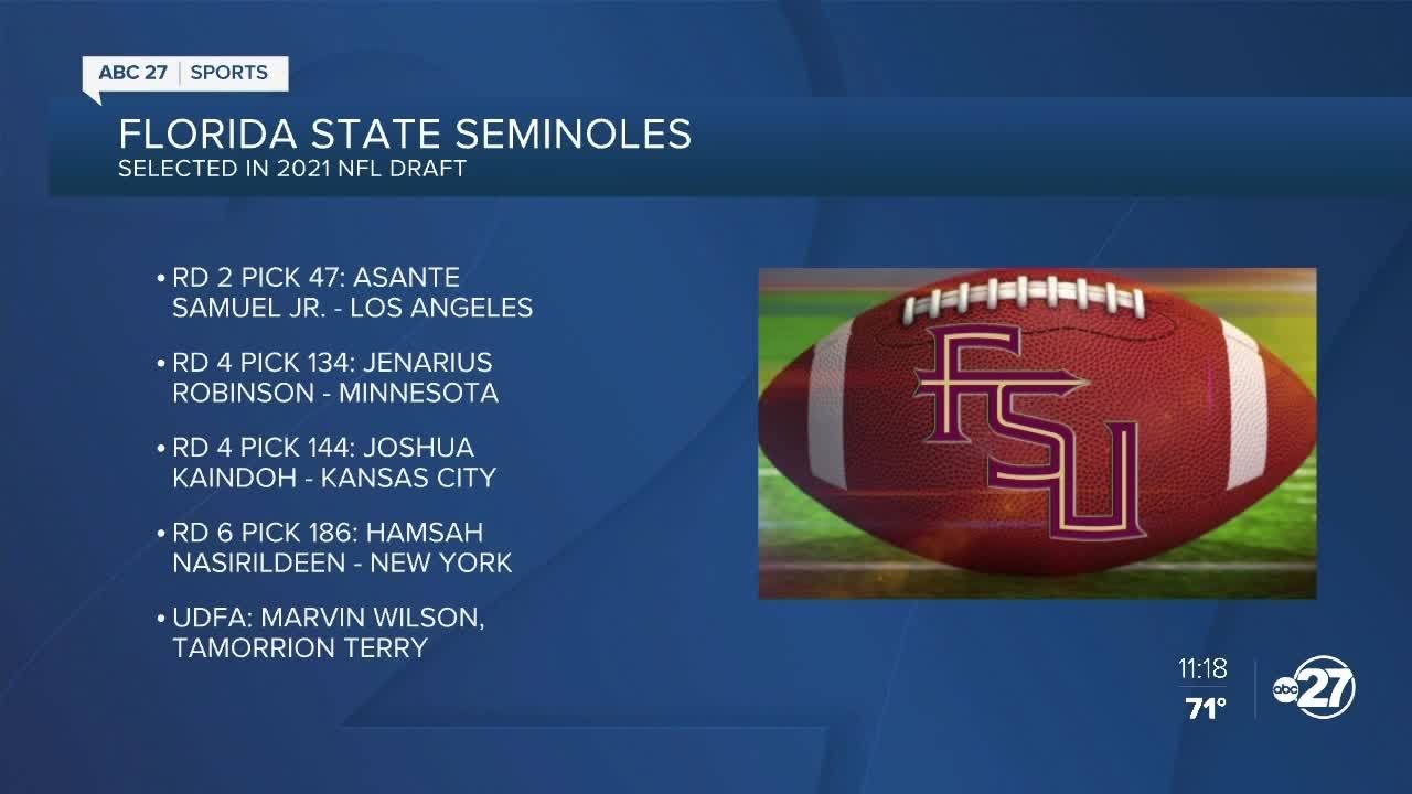 Four Florida State football players selected in 2021 NFL Draft
