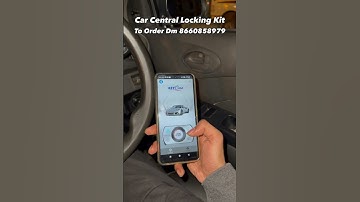Bluetooth Car Central Lock & advance alarm system Kit | car modification | Car Accessories #shorts