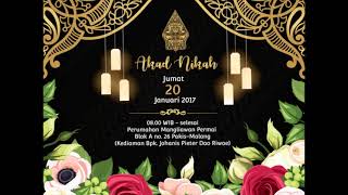Video Invitation Javanese Theme by Macaloona | Video Animasi Undangan Tema Jawa