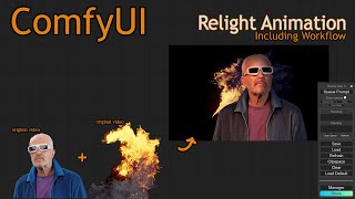ComfyUI Relighting animation images and videos  ic-light workflow #comfyui  #iclight  #workflow