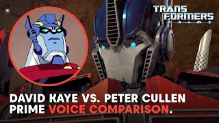 Audio Clips Of David Kaye Vs. Peter Cullen Voicing Optimus Prime | Transformers Voice Comparison