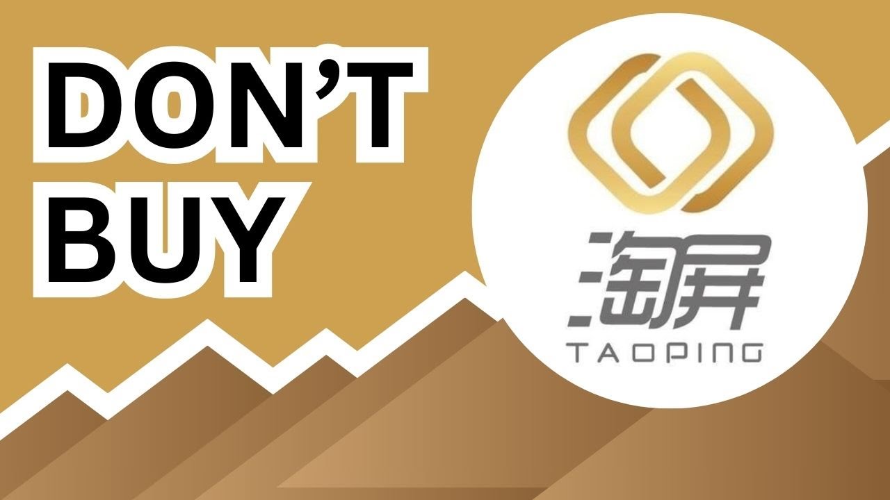 DON'T BUY Taoping Stock (Until You Watch This Analysis) 