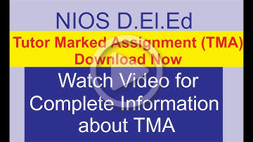 D.El.Ed TMA/ASSIGNMENT || How to Download