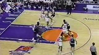 Shaquille O'Neal breaks the backboard vs Suns in rookie season