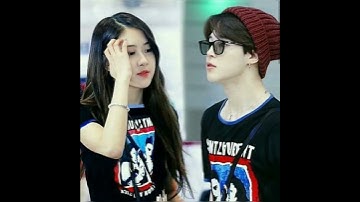 BTS jimin and blackpink rose in same dress #bts#btsarmy #blackpink#blink#jimin#rose #jirose#kpop