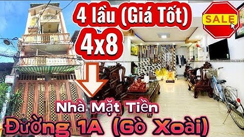 🔥🔥 SALE (Giá Tốt) Bán Nhà Mặt Tiền Đường Số 1A (Gò Xoài Lê Văn Quới) Bình Tân 4Lầu 4x8 /Sát TÂN PHÚ