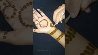 Very Easy Dot Mehndi Design Earbud Mehndi