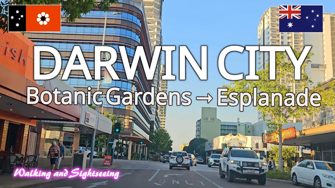 Darwin City Drive Tour 2025 🌿 Botanic Gardens → Esplanade 🚗 Northern Territory Australia 🌴🌸