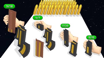 Reload Rush - Gun Bullet Run 3D (Max Level) All Levels Gameplay Walkthrough Android iOS!