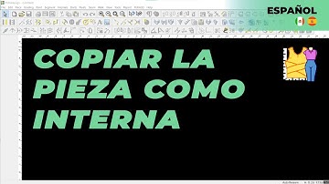 Español - Copy Piece as Internal | TUKAdesign Video Help | CAD Pattern Making Software | Spanish